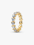 Anillo Corazones Transparentes