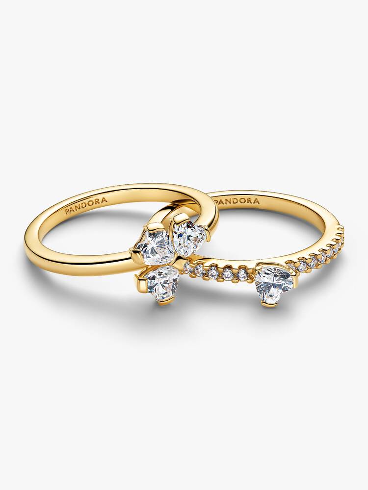 Anillo divisible Trébol de la Suerte brillante