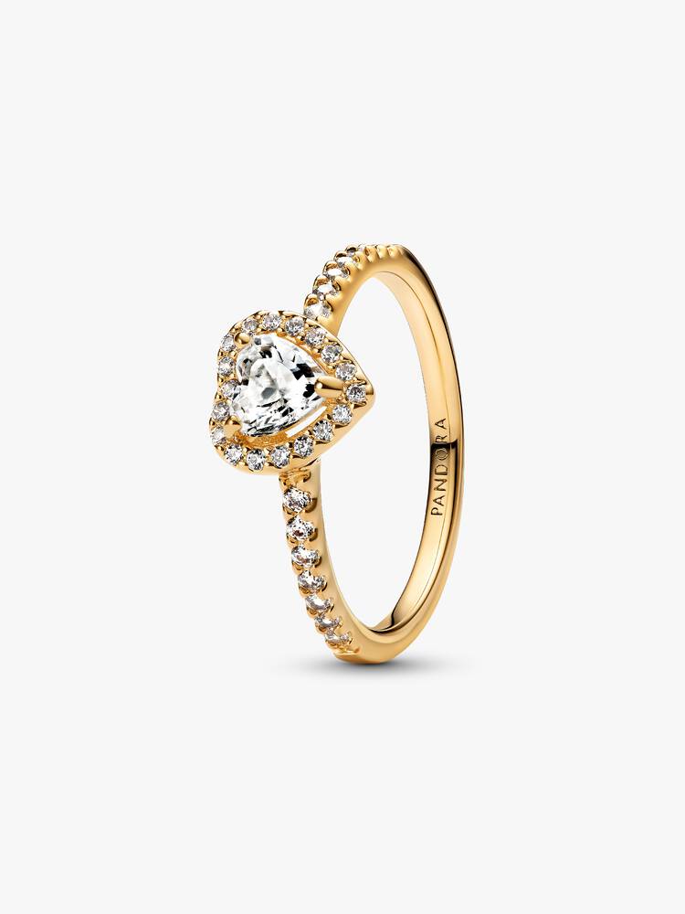 Anillo de corazón elevado