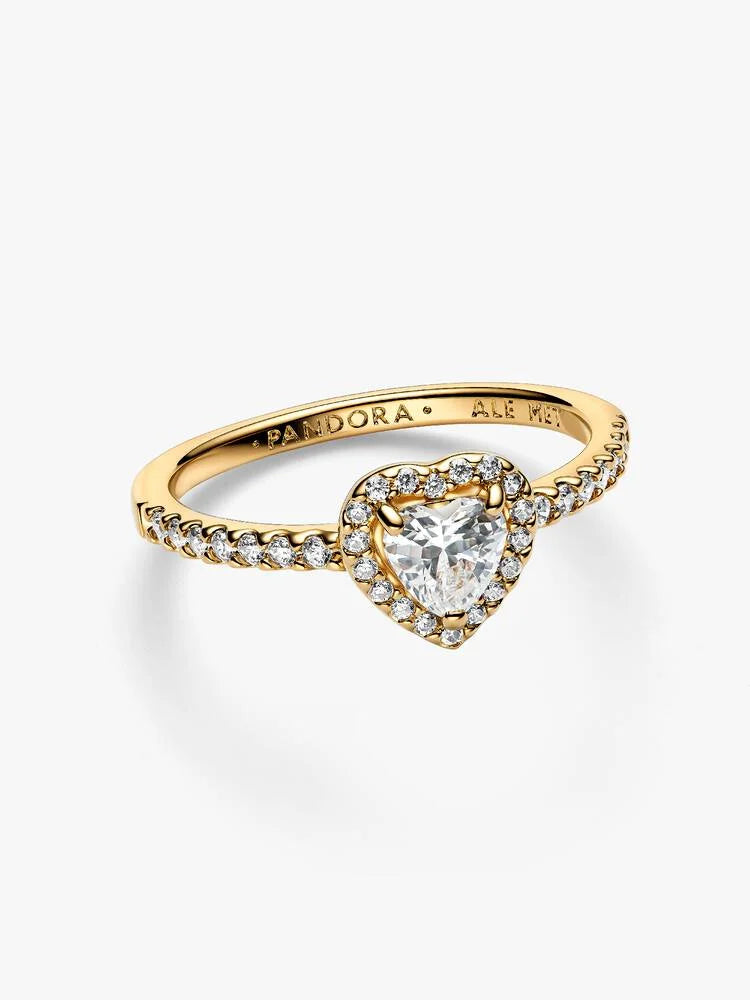 Anillo de corazón elevado
