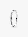 anillo plateado