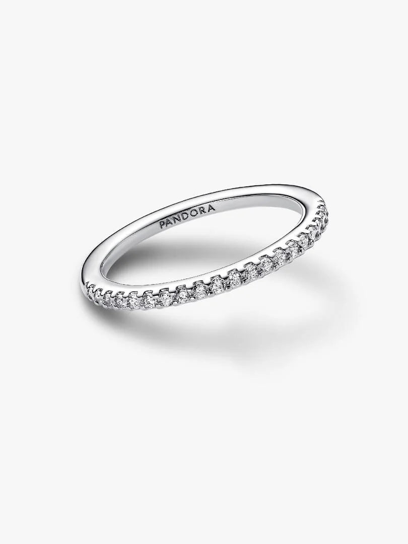 anillo plateado
