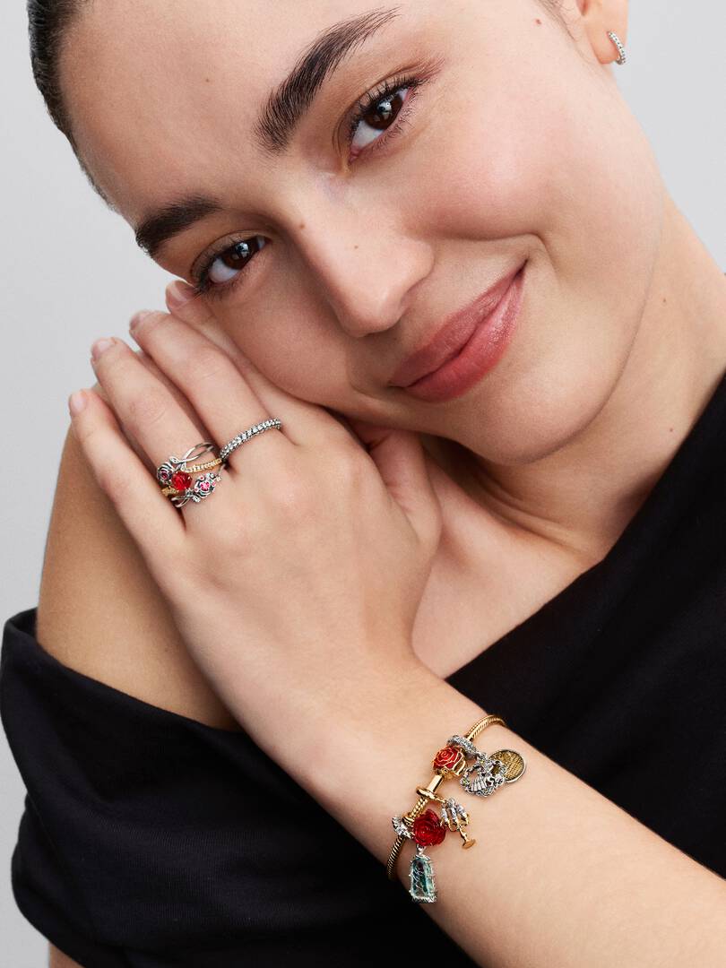 anillo de la bella y la bestia de disney