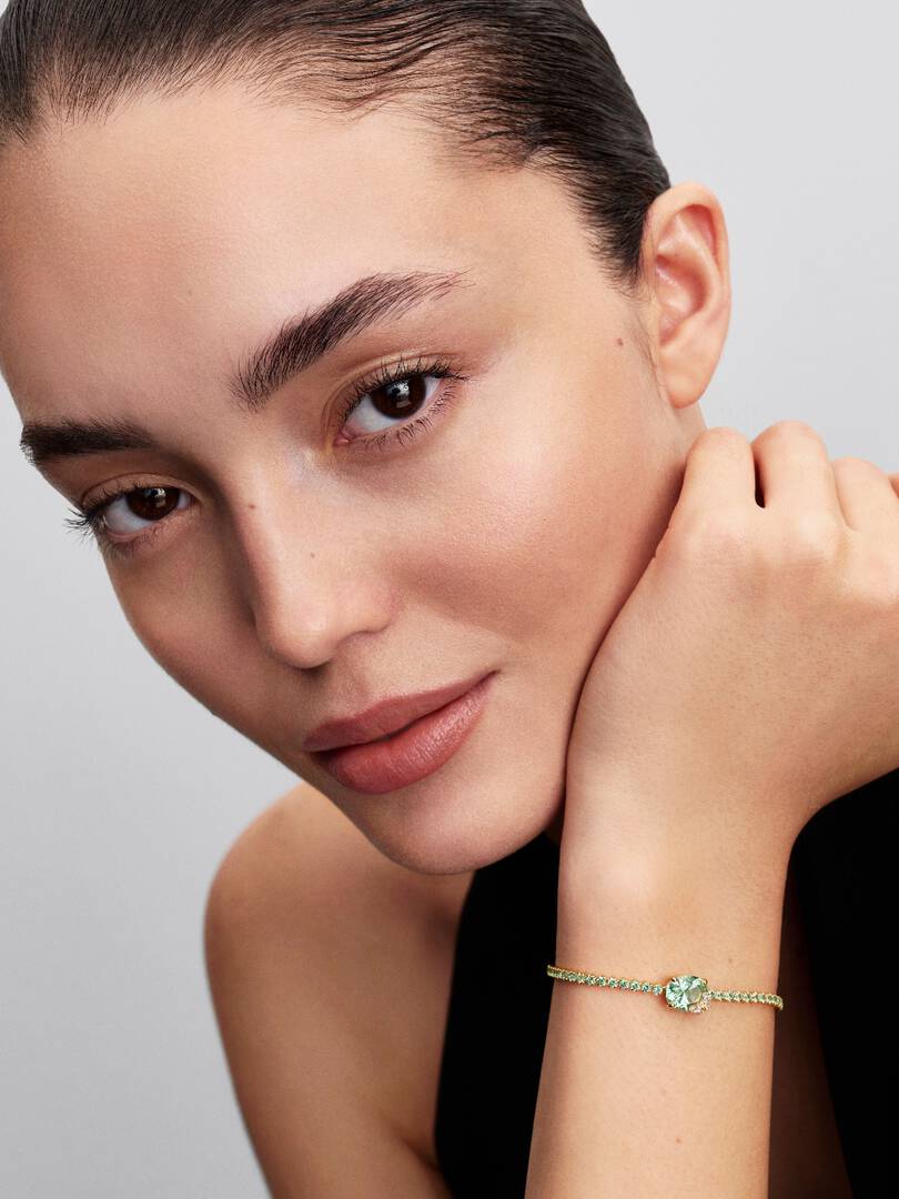 Pulsera de Tenis Mariposa Con Cierre Deslizante
