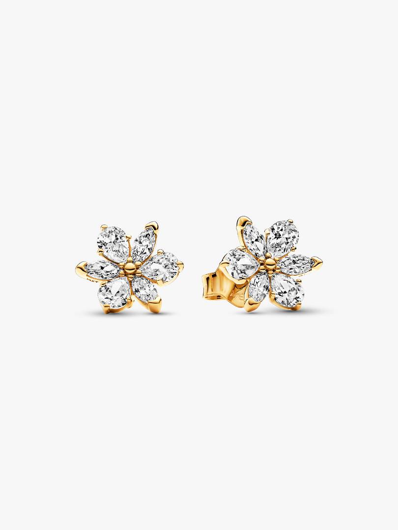 Pendientes de Botón Herbario Brillante