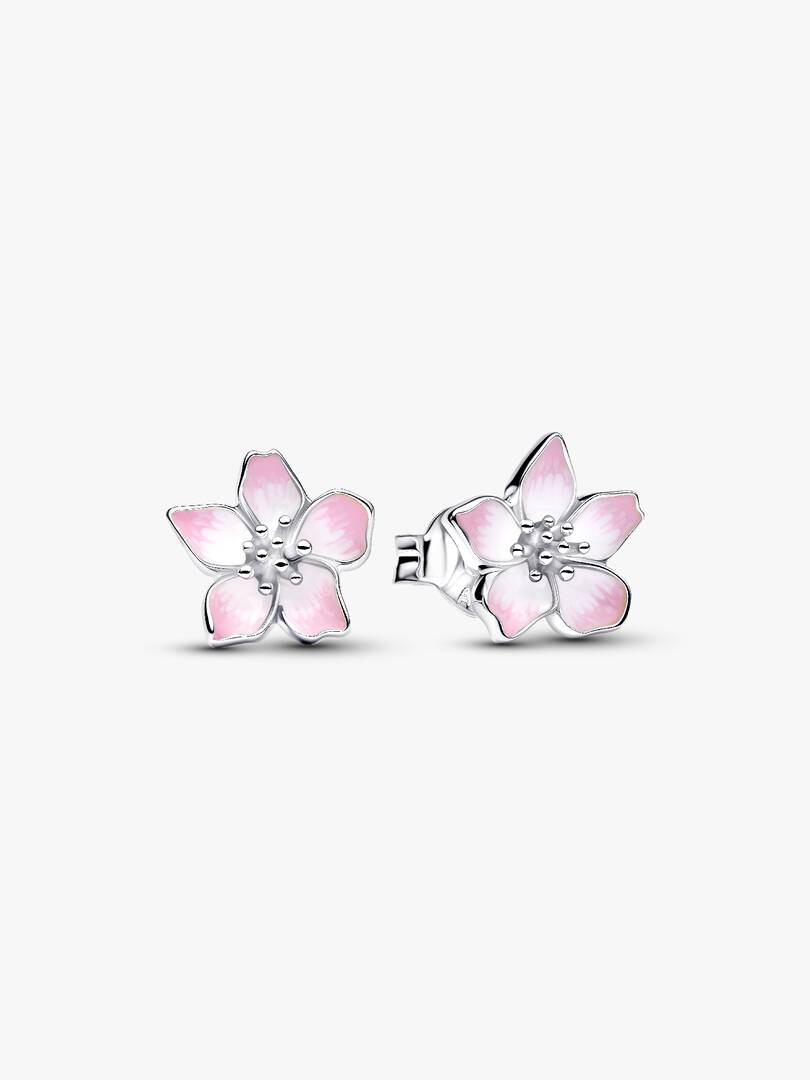 Pendientes de botón Flor de Cerezo