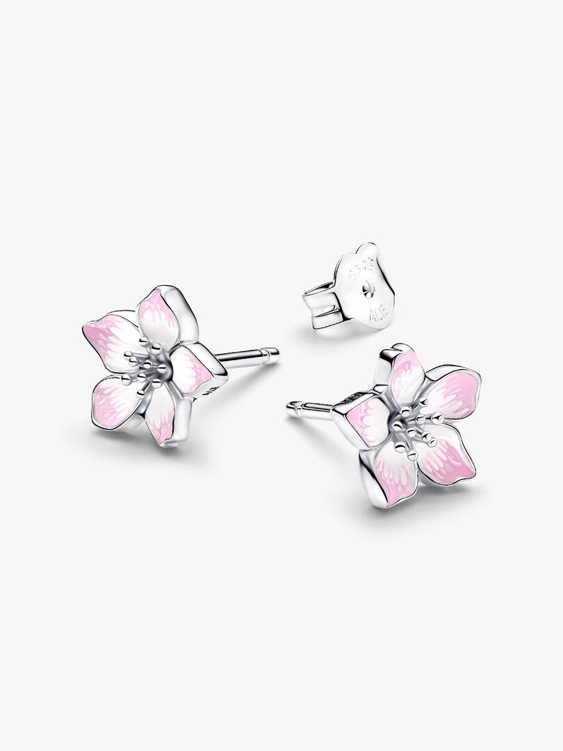 Pendientes de botón Flor de Cerezo