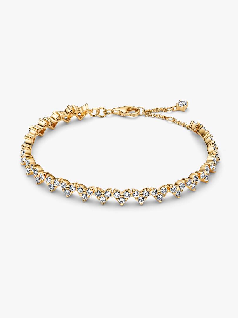 Pulsera Corazón Triple Gemas