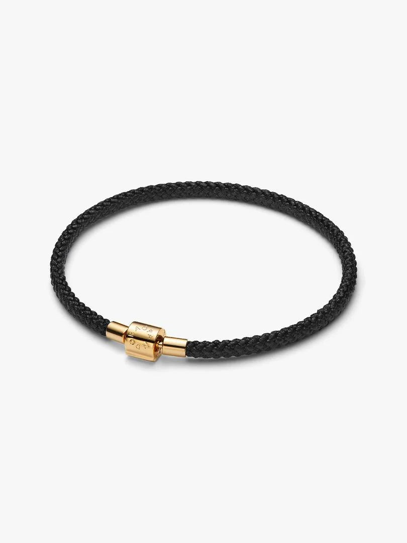 Pulsera Cordón Negro Radiante